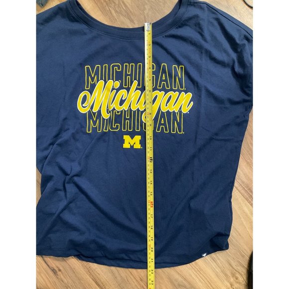 NWT Women's Michigan Wolverines Lightweight Long Sleeve T-Shirt - Navy  Size: Sm - Picture 6 of 13